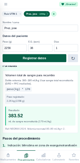 Procedimientos